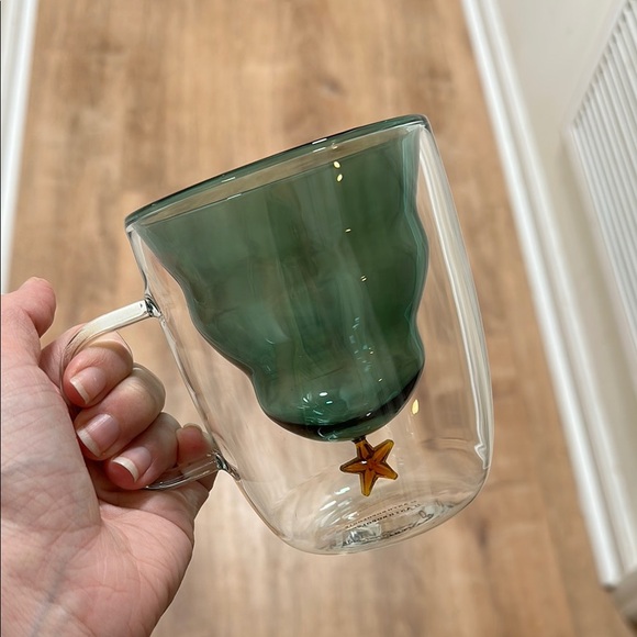 ANTHROPOLOGIE | Glass Christmas Tree Mug - Picture 2 of 5